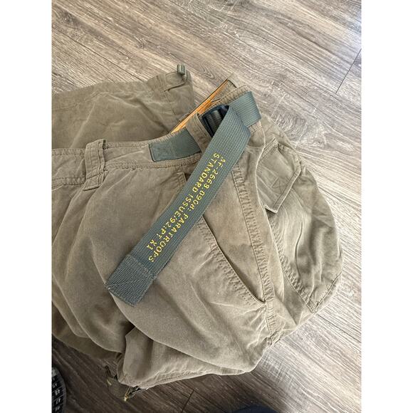 Abercrombie Fitch Pants Men M Green VTG 90s Y2K Paratrooper Baggy Cargo Wide Leg - Picture 7 of 14